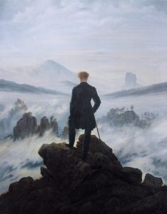 Caspar David Friedrich -"Wanderer above the sea of fog" (1818)
